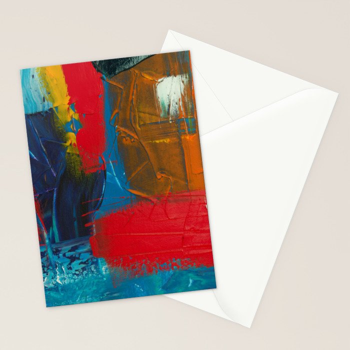 Mid Century Abstract Art Stationery Card Gallery Image 2
