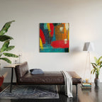Mid Century Abstract Art Wood Wall Art Gallery Image 2