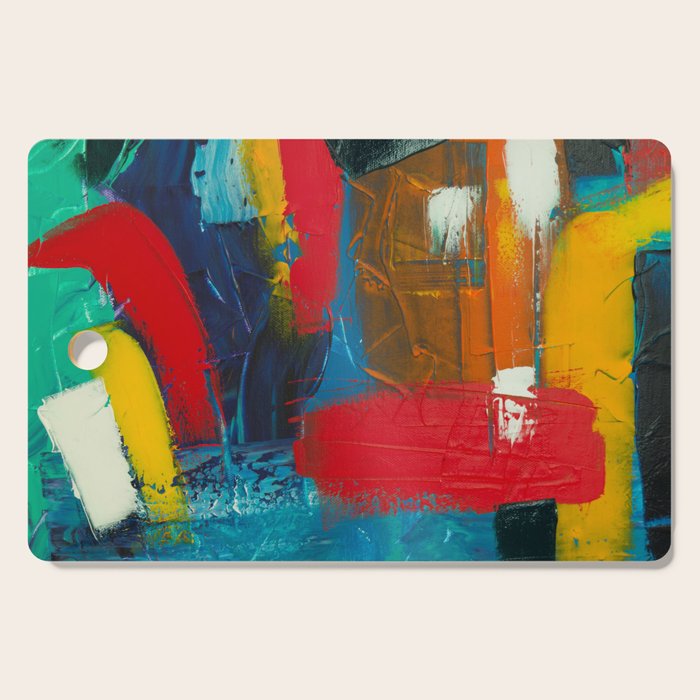 Mid Century Abstract Art Cutting Board Gallery Image 1