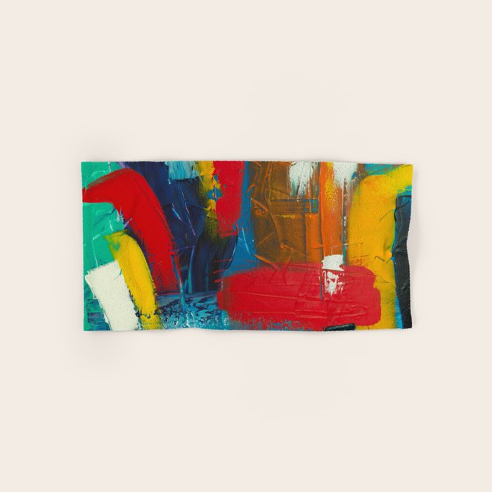 Mid Century Abstract Art Bath Towel Gallery Image 1