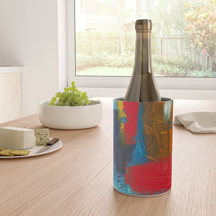 Mid Century Abstract Art Wine Chiller Gallery Image 4