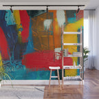 Mid Century Abstract Art Wall Mural Gallery Image 1