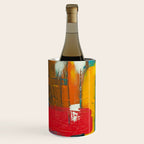 Mid Century Abstract Art Wine Chiller Gallery Image 3