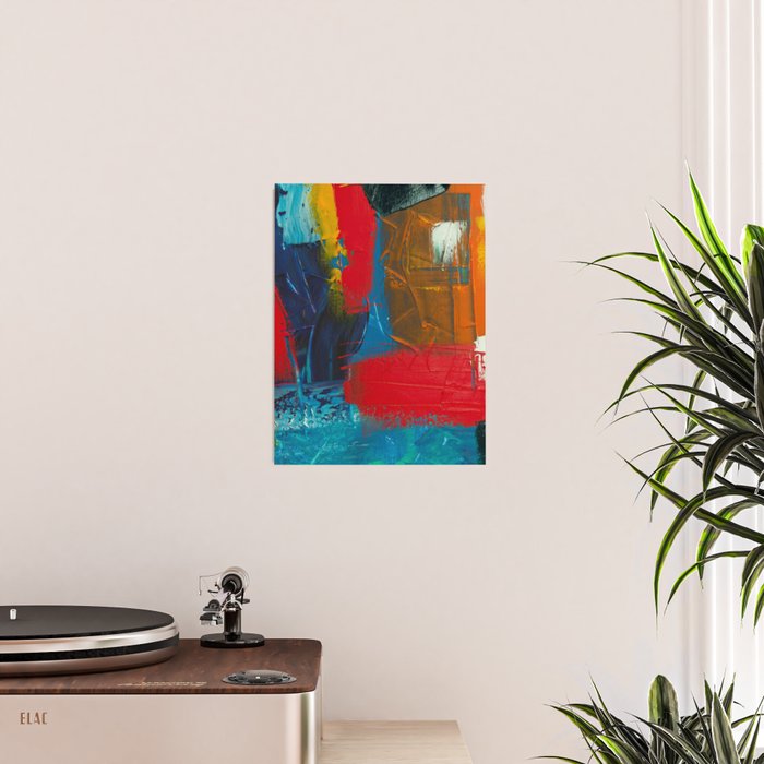 Mid Century Abstract Art Poster Gallery Image 2