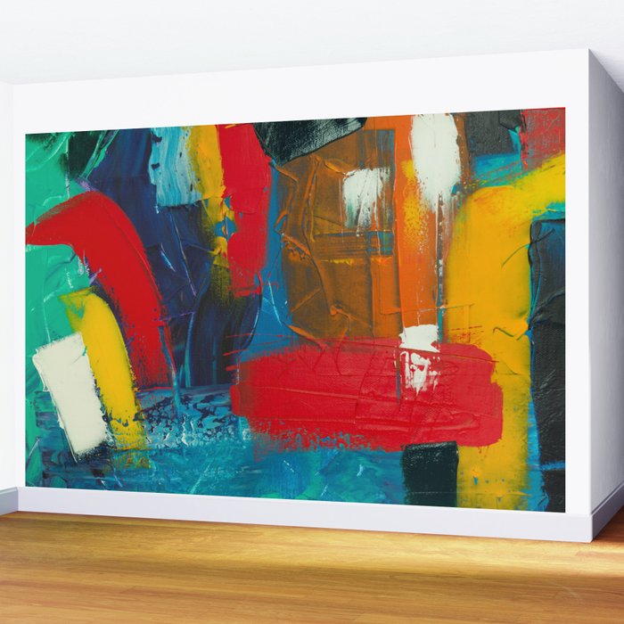 Mid Century Abstract Art Wall Mural Gallery Image 2