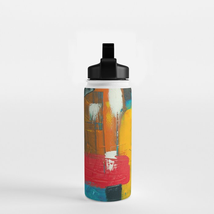Mid Century Abstract Art Water Bottle Gallery Image 2