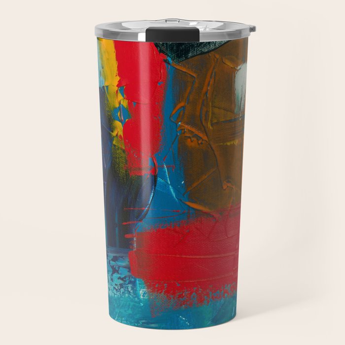 Mid Century Abstract Art Travel Mug Gallery Image 1