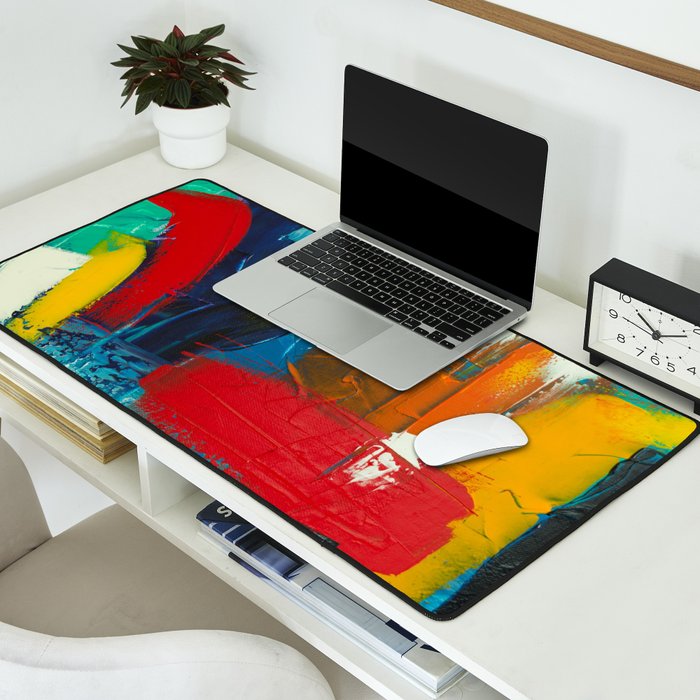 Mid Century Abstract Art Desk Mat Gallery Image 2