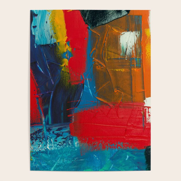 Mid Century Abstract Art Poster