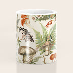 Woodland Vibes Mushroom And Fern Pattern Coffee Mug Gallery Image 4