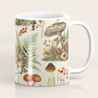 Woodland Vibes Mushroom And Fern Pattern Coffee Mug Gallery Image 1
