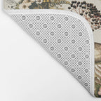 Woodland Vibes Mushroom And Fern Pattern Bath Mat Gallery Image 2