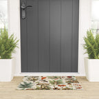 Woodland Vibes Mushroom And Fern Pattern Welcome Mat Gallery Image 3