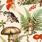 Woodland Vibes Mushroom And Fern Pattern Coffee Mug Gallery Image 2