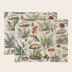 Woodland Vibes Mushroom And Fern Pattern Placemat Gallery Image 1