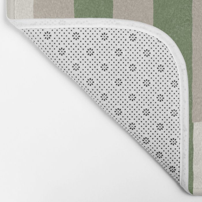 Lines Aligned - Green Bath Mat Gallery Image 2