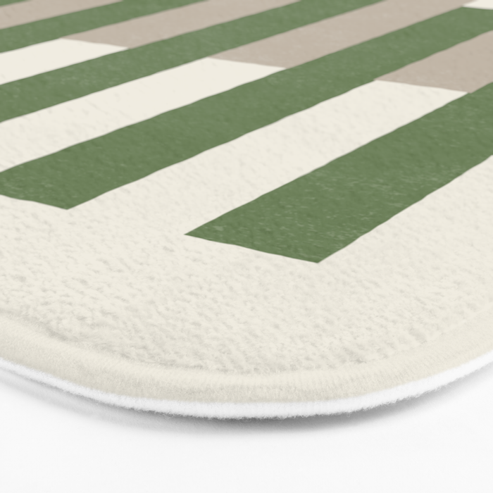 Lines Aligned - Green Bath Mat Gallery Image 3