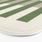 Lines Aligned - Green Bath Mat Gallery Image 3