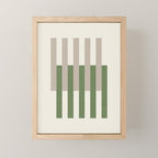 Lines Aligned - Green Mini Art Print Gallery Image 1