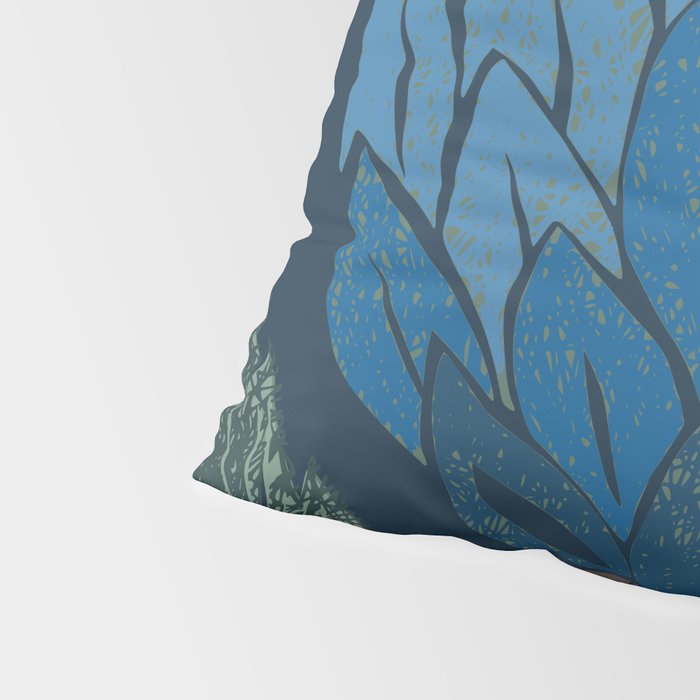 Artichoke dark blue Pillow Sham Gallery Image 4