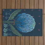 Artichoke dark blue Outdoor Rug Gallery Image 1