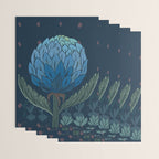 Artichoke dark blue Wrapping Paper Gallery Image 3