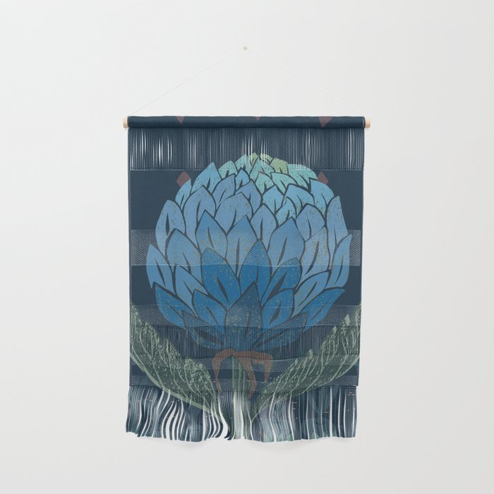 Artichoke dark blue Wall Hanging Gallery Image 1