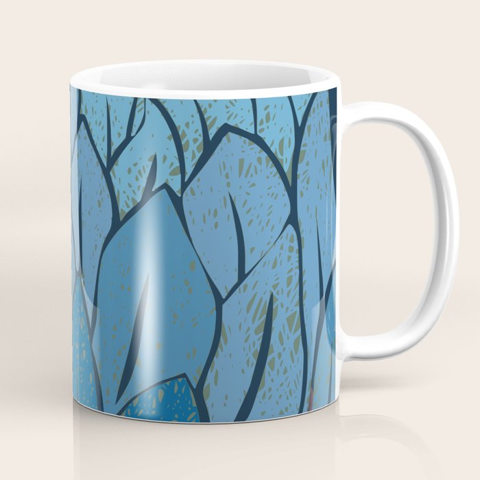 Artichoke dark blue Coffee Mug Gallery Image 1
