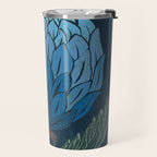 Artichoke dark blue Travel Mug Gallery Image 2