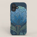 Artichoke dark blue iPhone Case Gallery Image 1
