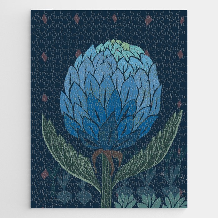 Artichoke dark blue Jigsaw Puzzle Gallery Image 1