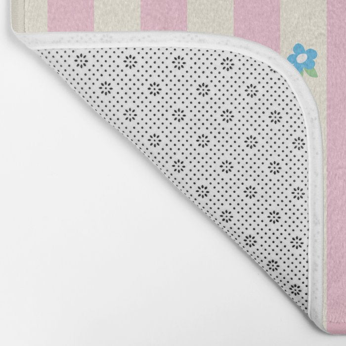 The cutest preppy fruity stripe pattern for Summer Bath Mat Gallery Image 2