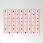 The cutest preppy fruity stripe pattern for Summer Welcome Mat Gallery Image 1