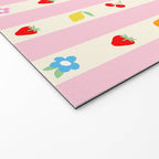 The cutest preppy fruity stripe pattern for Summer Welcome Mat Gallery Image 2