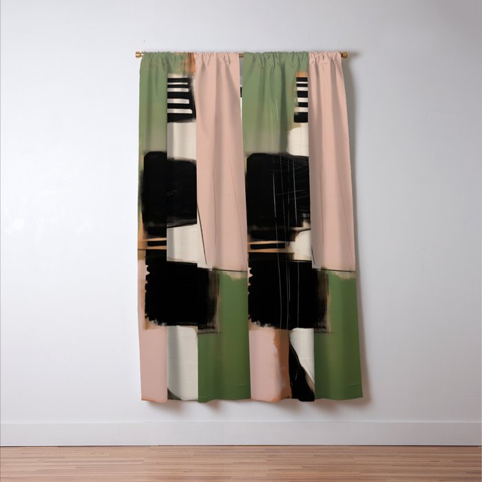 Soft Edge Abstraction 3 Window Curtain Gallery Image 3