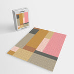 Color Block | Sage Green and Rose Pink Jigsaw Puzzle Gallery Image 2