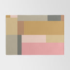 Color Block | Sage Green and Rose Pink Rug Gallery Image 2