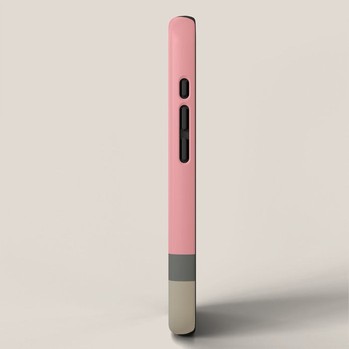 Color Block | Sage Green and Rose Pink iPhone Case Gallery Image 2