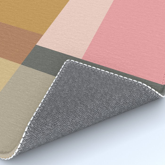 Color Block | Sage Green and Rose Pink Rug Gallery Image 4