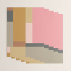 Color Block | Sage Green and Rose Pink Wrapping Paper Gallery Image 3