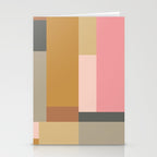 Color Block | Sage Green and Rose Pink Stationery Card Gallery Image 2