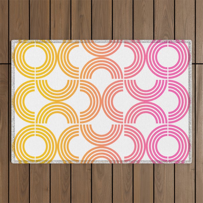 Deco Geometric 05B Outdoor Rug Gallery Image 1