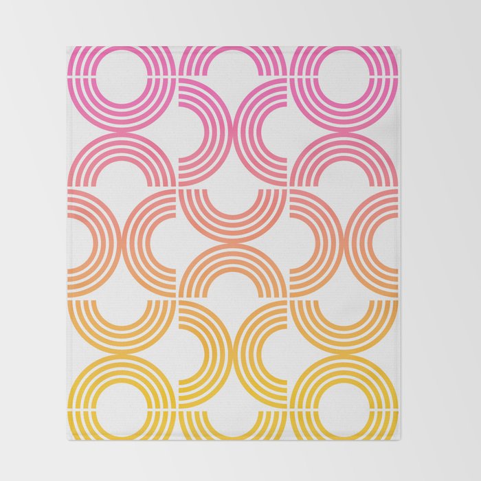 Deco Geometric 05B Throw Blanket Gallery Image 2