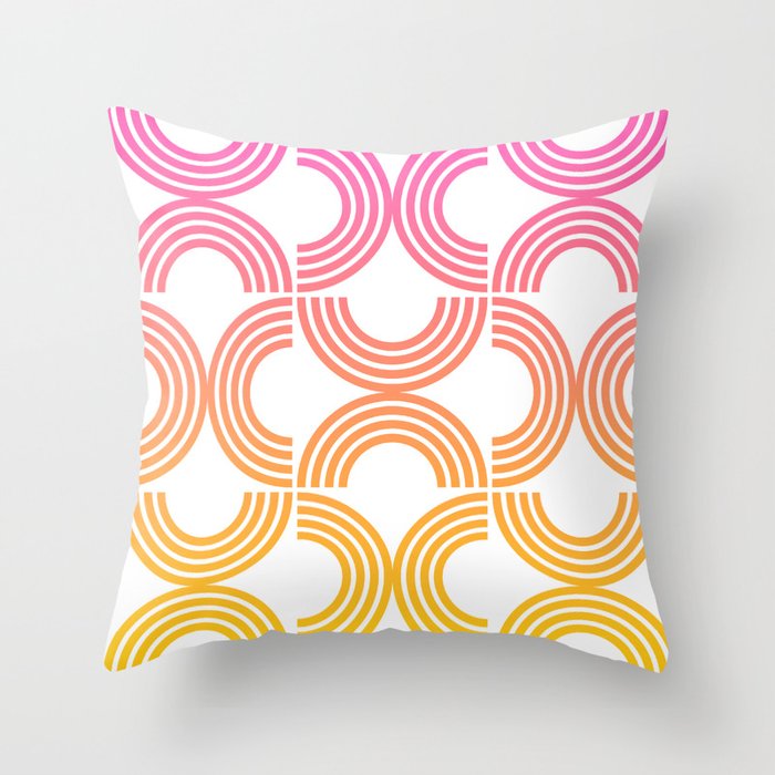 Deco Geometric 05B Throw Pillow Gallery Image 1