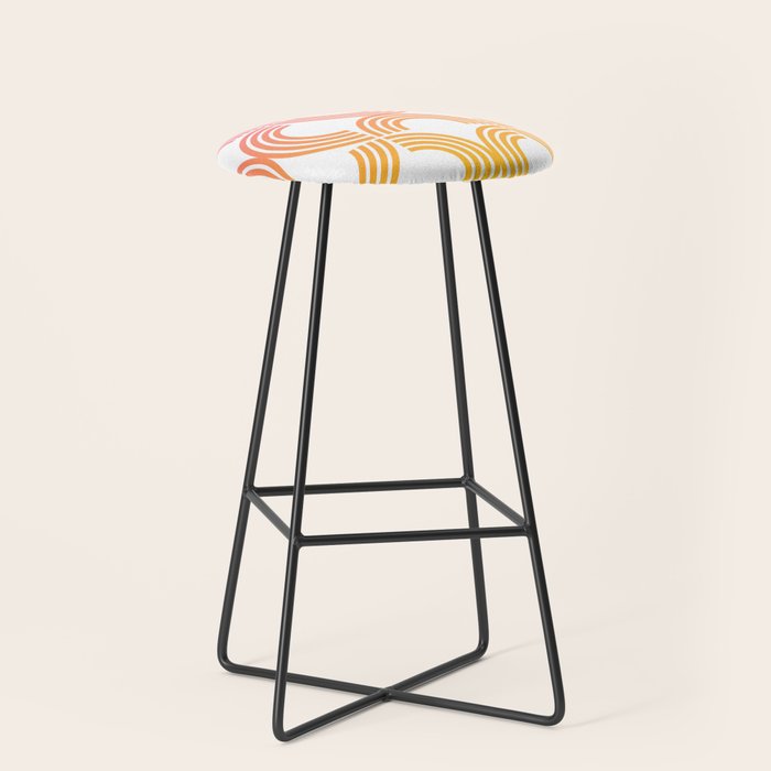 Deco Geometric 05B Stool Gallery Image 1