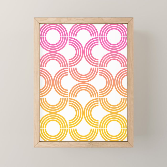 Deco Geometric 05B Mini Art Print Gallery Image 1