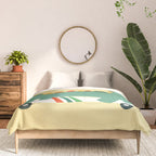 Dinosaur on retro skateboard Comforter Gallery Image 3