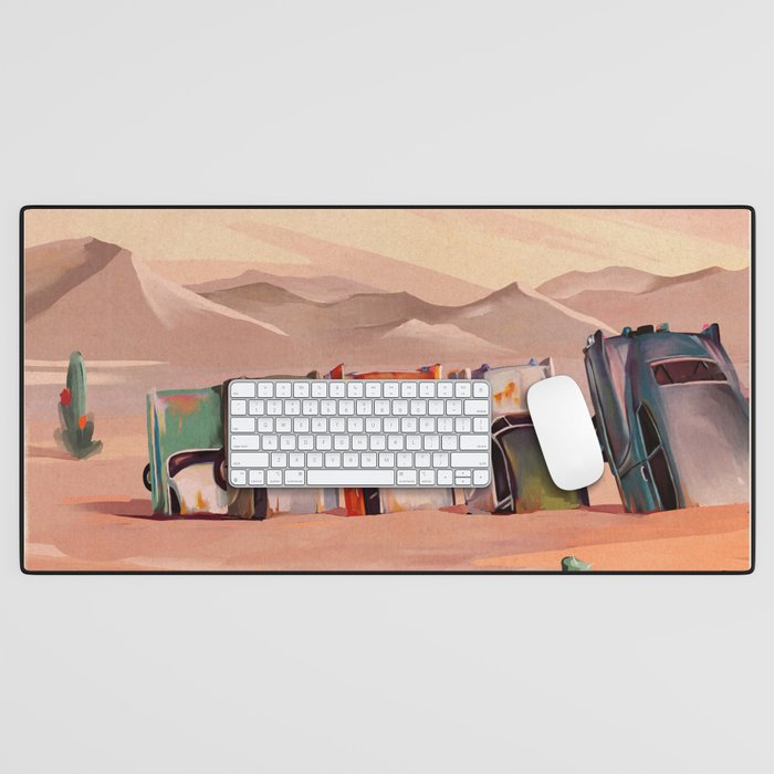 Amarillo, Texas Vintage Travel Art Desk Mat Gallery Image 1