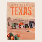 Amarillo, Texas Vintage Travel Art Poster Gallery Image 4