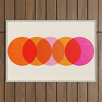 Abstraction_COLOUR_CIRCLES_001 Outdoor Rug Gallery Image 1